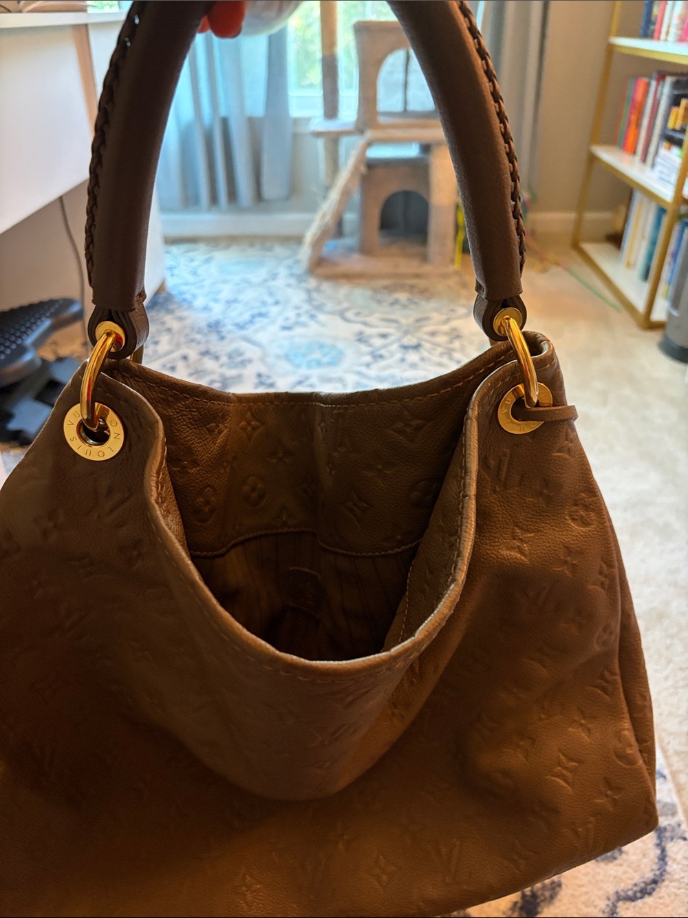 Louis Vuitton Monogram Empreinte Taupe Brown Leather Artsy - Picture 15 of 15